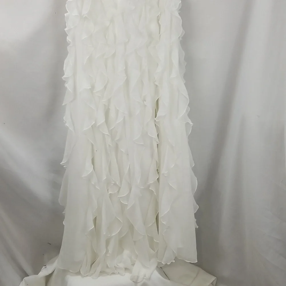 White House Black Market Tiered Waterfall Gown NWT - Picture 3 of 13